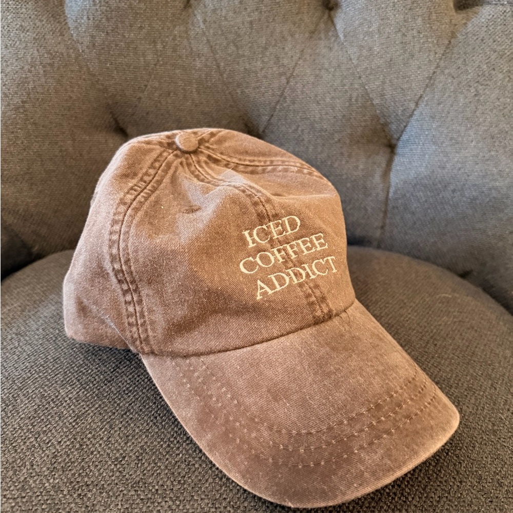 Brown 'Iced Coffee Addict' Cap